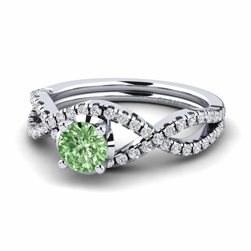 Exclusive Green Diamond Rings