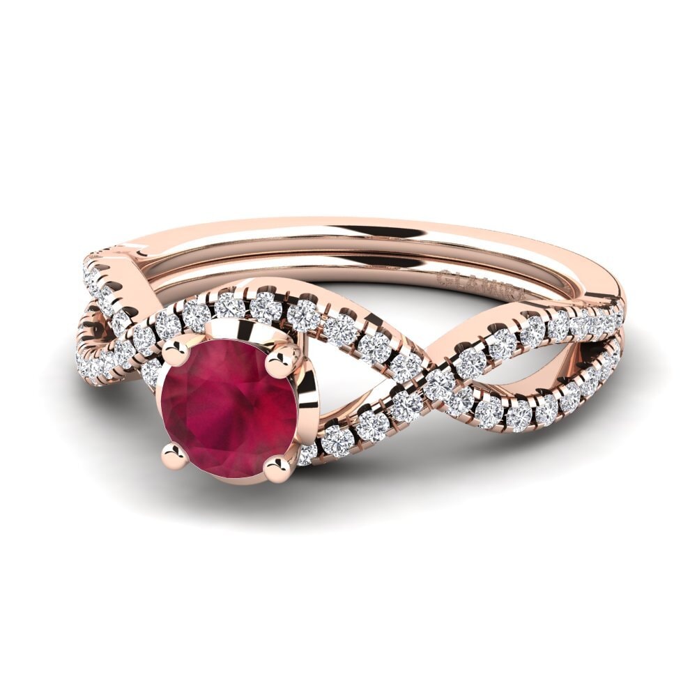 Ruby Engagement Ring Bonita