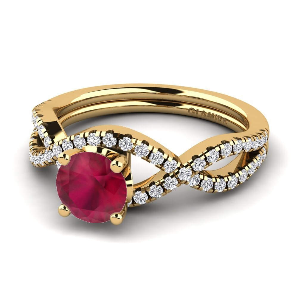 Ruby Engagement Ring Bonita 0.8 crt