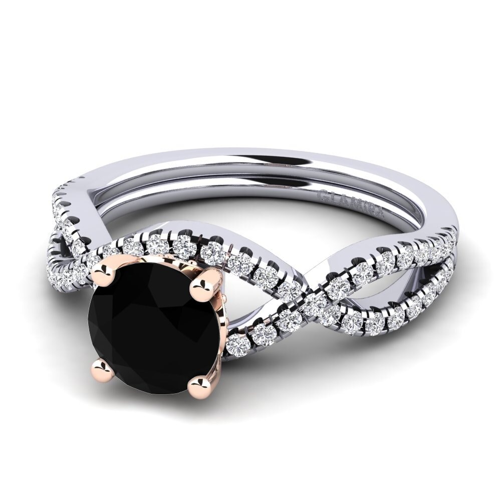Black Diamond Engagement Ring Bonita 1.0 crt