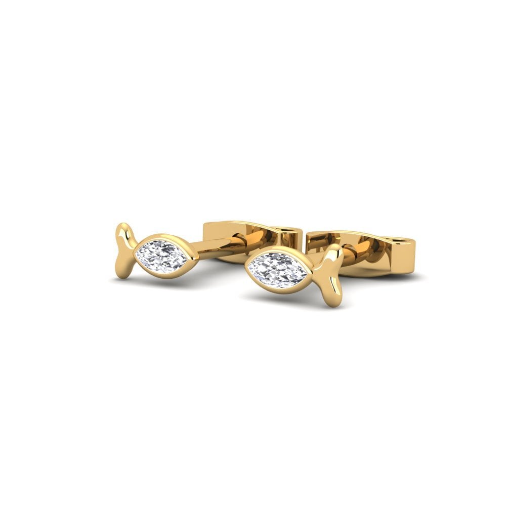 9ct Yellow Gold Lab Grown Diamond Women's Earring Bonna