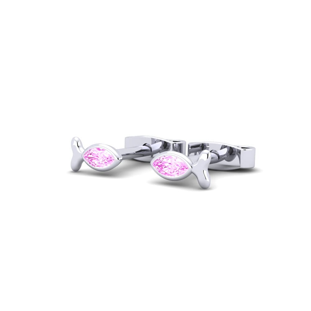 Marquise Pink Sapphire Women's Earring Bonna