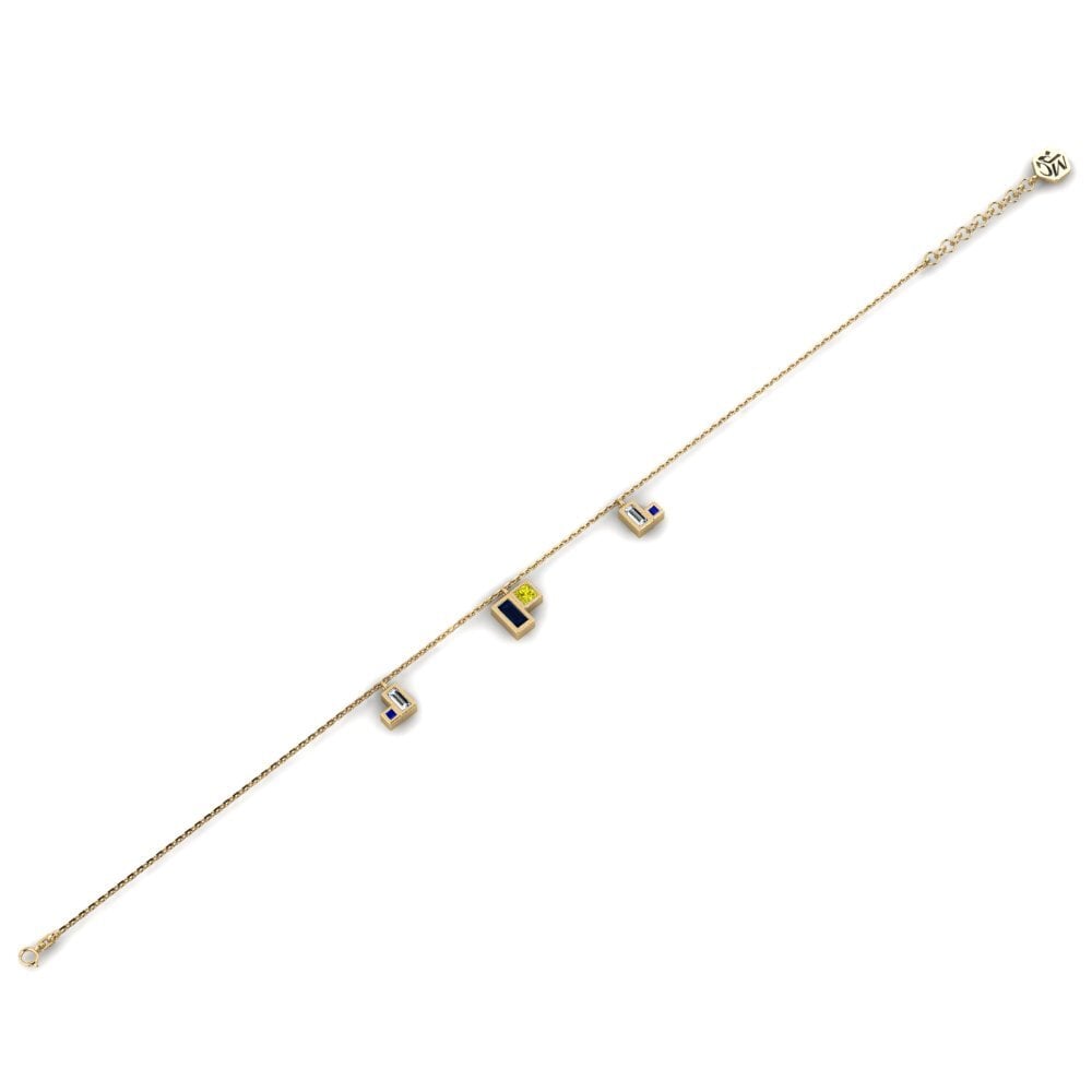 Diamante Amarillo Pulsera de Mujer Bopolu