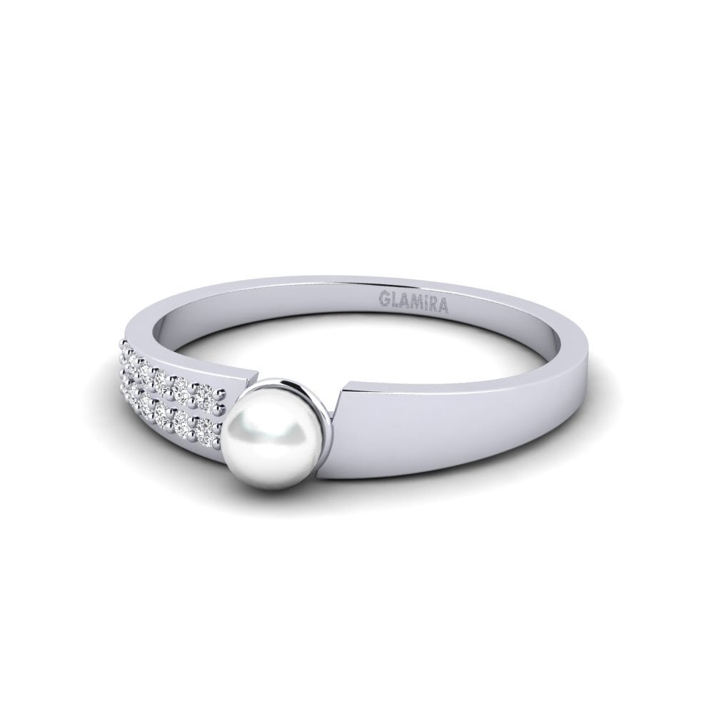 14k White Gold Ring Boreno
