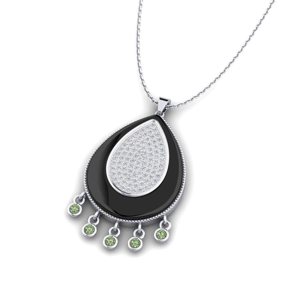 Diamante Verde Colgante de Mujer Borquez