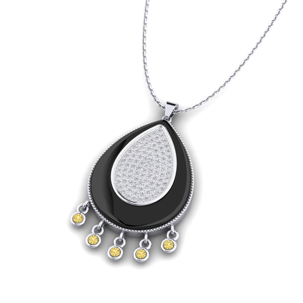 Diamante Amarillo Colgante de Mujer Borquez