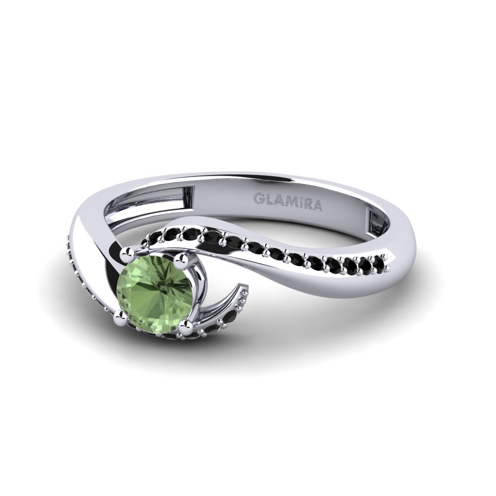 Green Sapphire Engagement Ring Bostanget