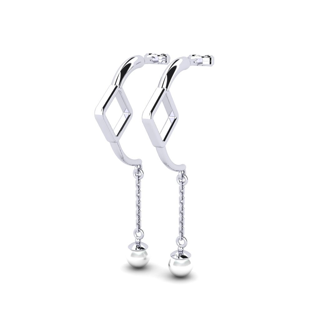 18ct White Gold Women's Earring Bostrom