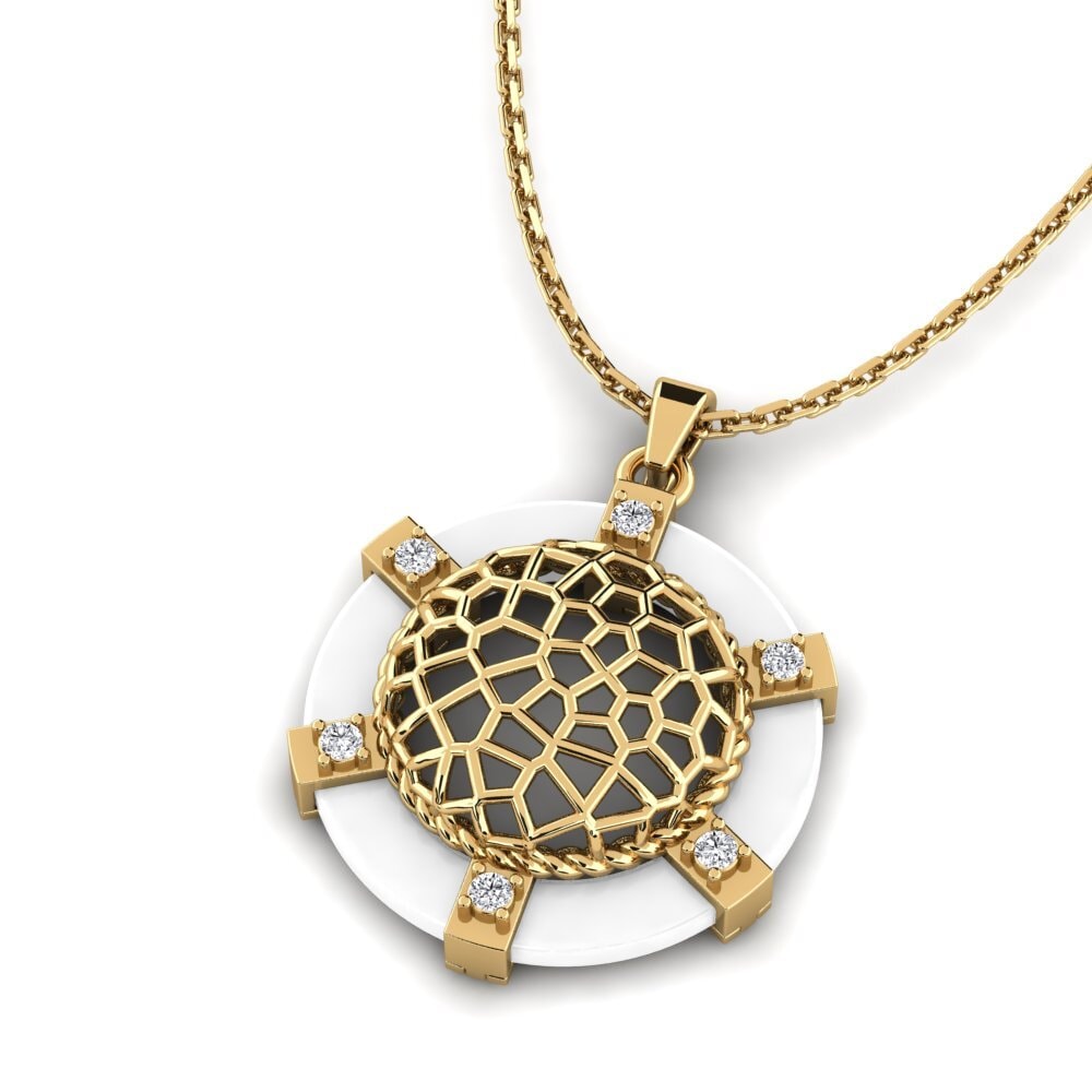 Diamante cultivado en laboratorio Colgante de Mujer Bosworth