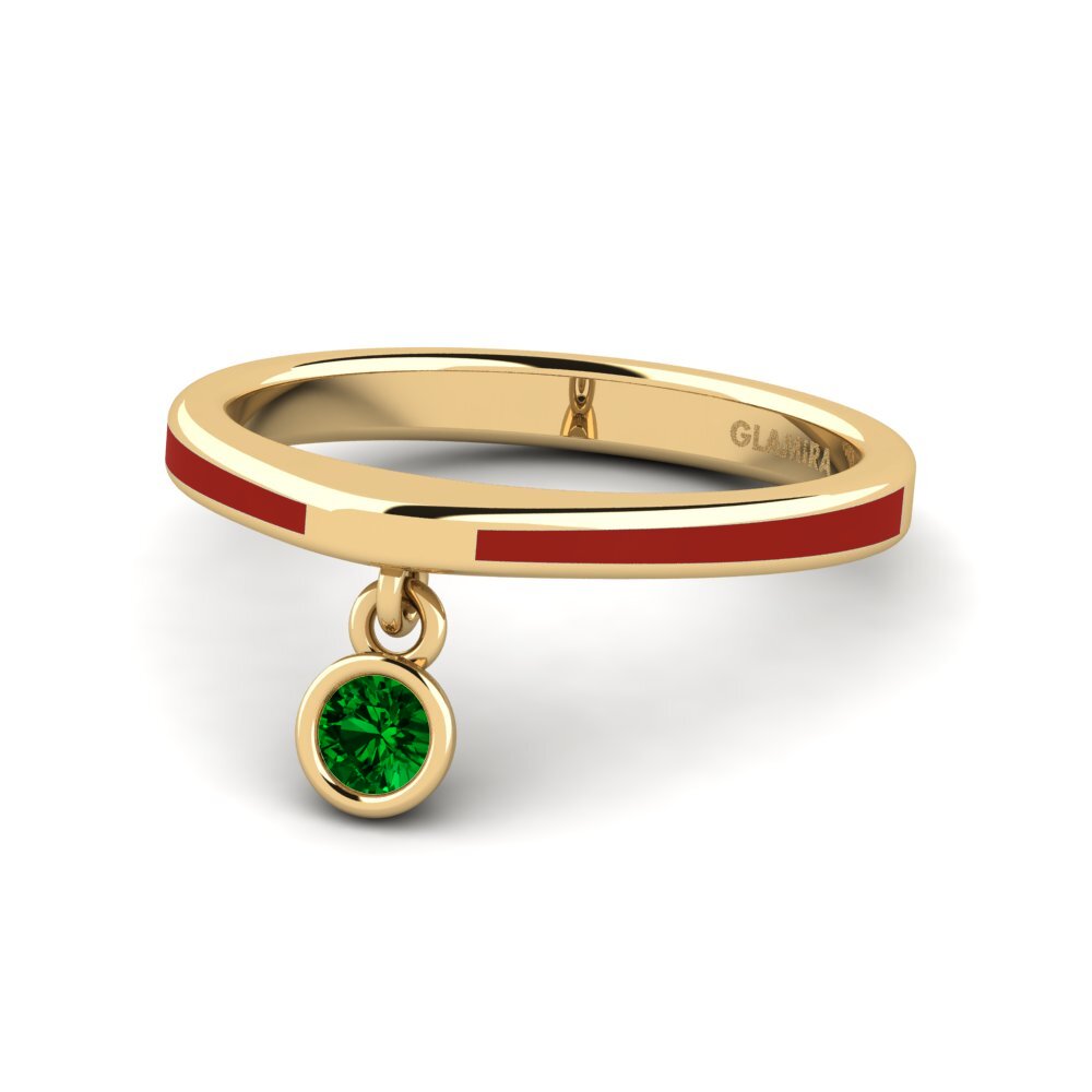Grüner Zirkonia Ring Botilda