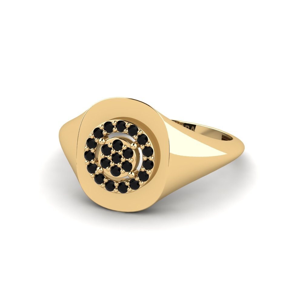 Zafiro negro Anillo Botse