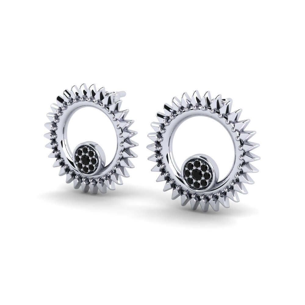 Black Diamond Women's Earring Bouffant
