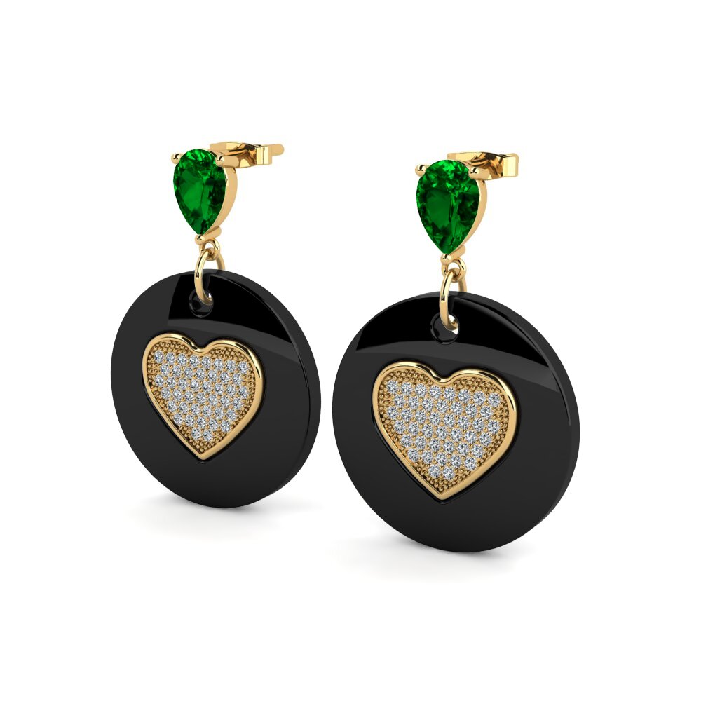 Pear Green Zirconia Women's Earring Bourke