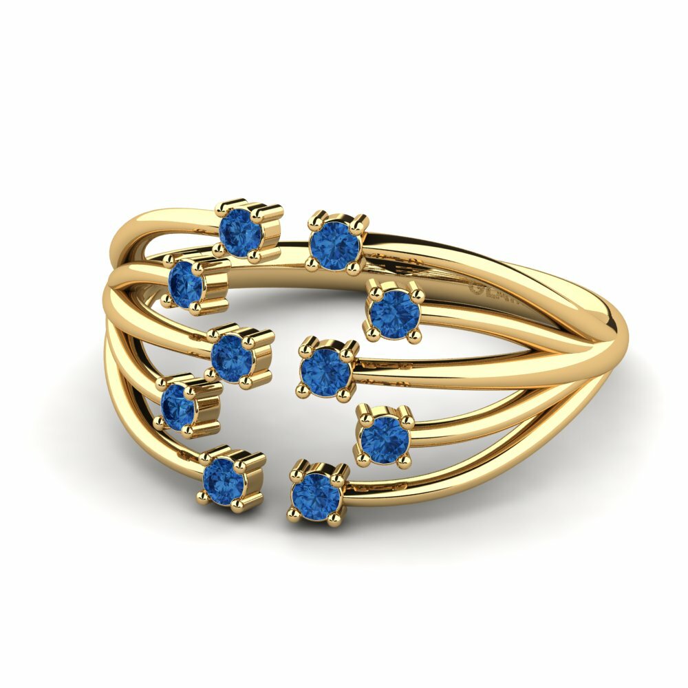 Dark Blue Zirconia Ring Bowsher
