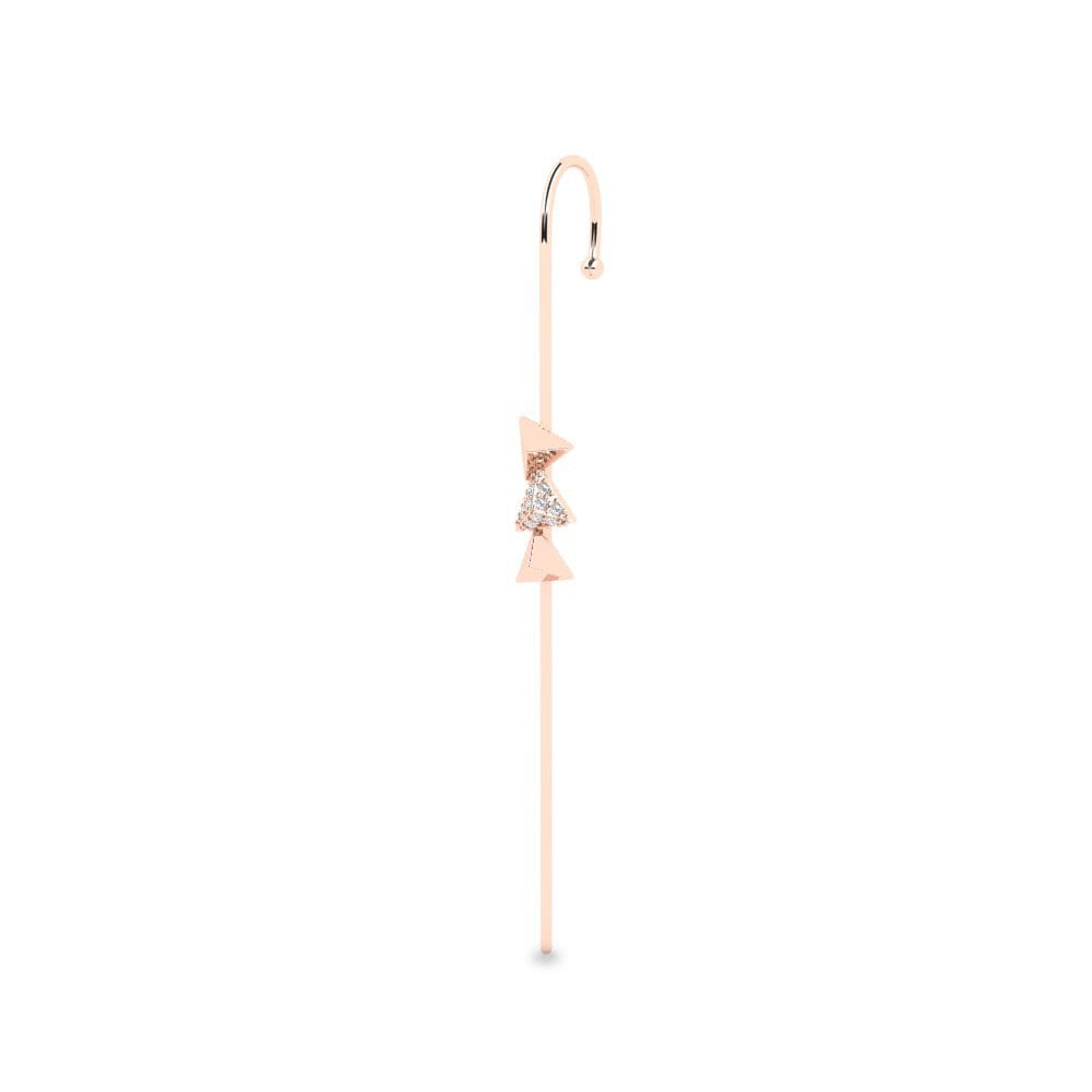 14k Oro Rosa Perforación de oreja Brackenbury