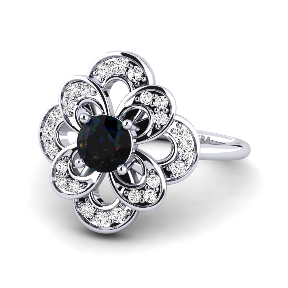 Opalo Negro Anillo Brage