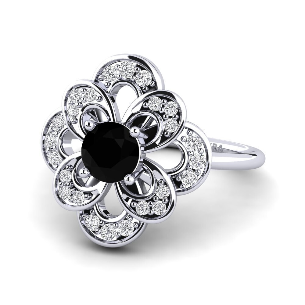 Safira negra Anel Brage