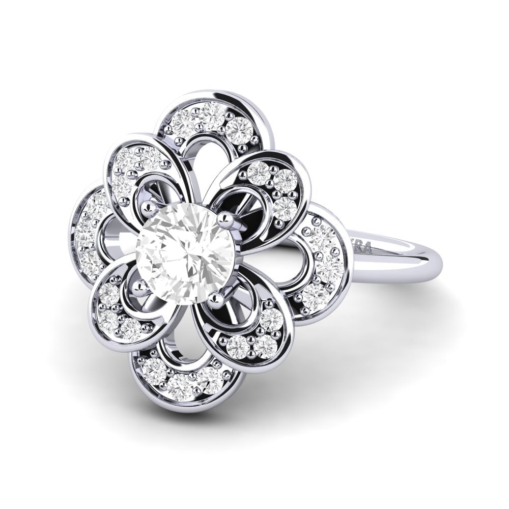 White sapphire Ring Brage