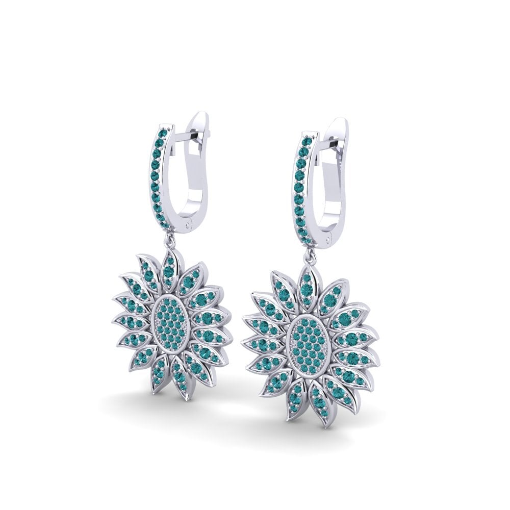 Blue Diamond Women's Earring Brake