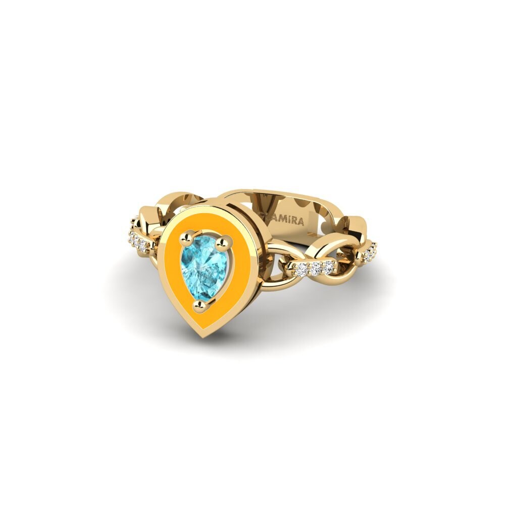 Blauer Zirkon SYLVIE Ring Braks - A