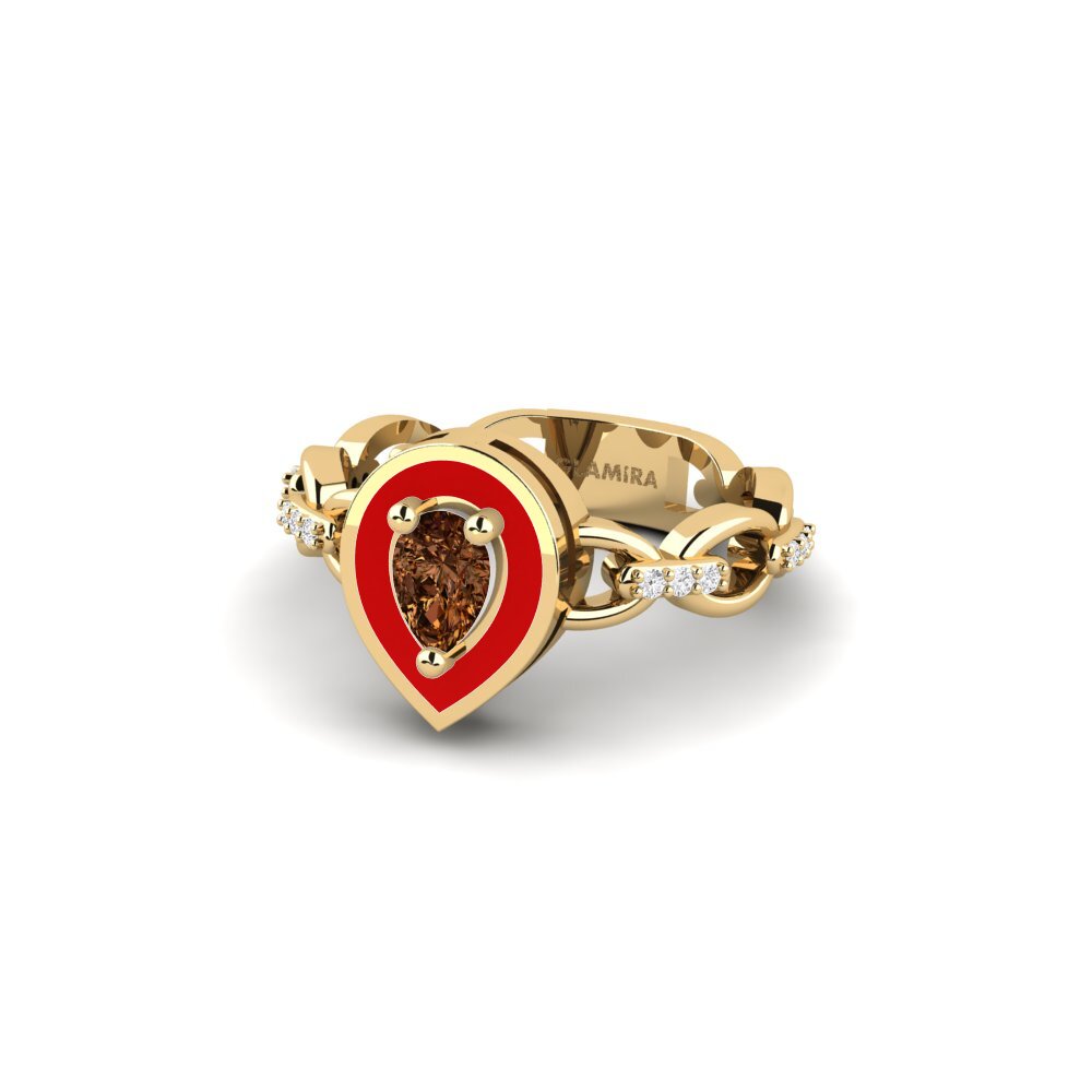 Brauner Diamant SYLVIE Ring Braks - A