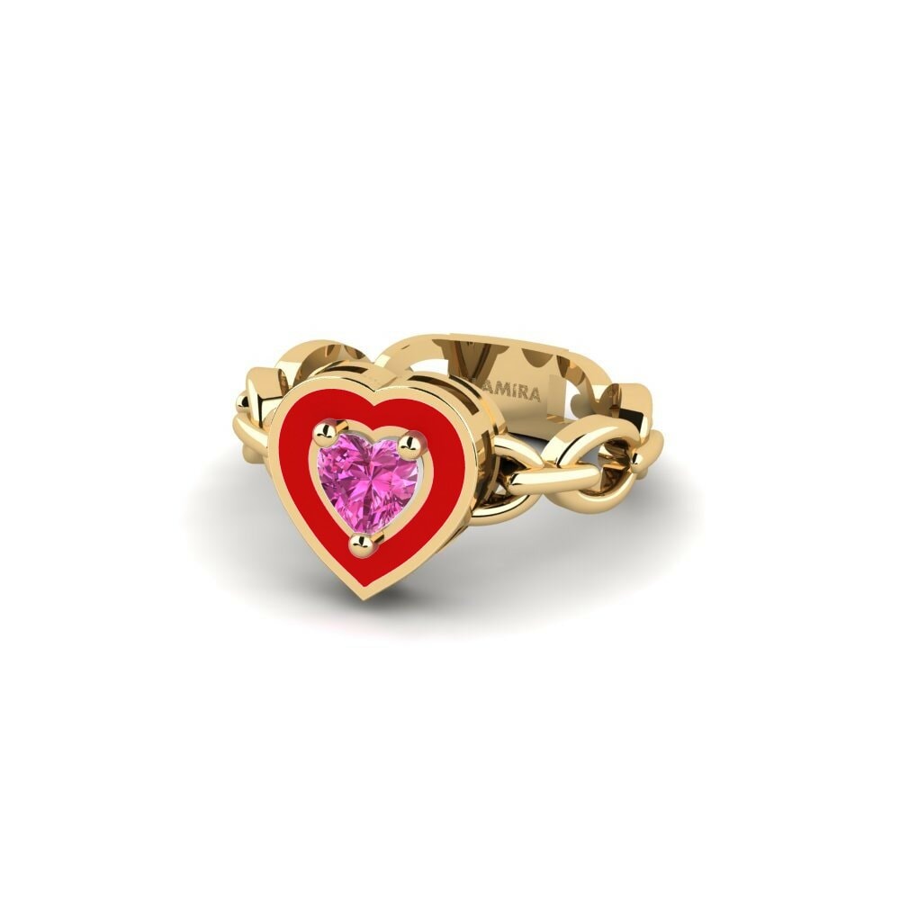 Bagues de fiançailles Topaze Rose Créations Solitaires
