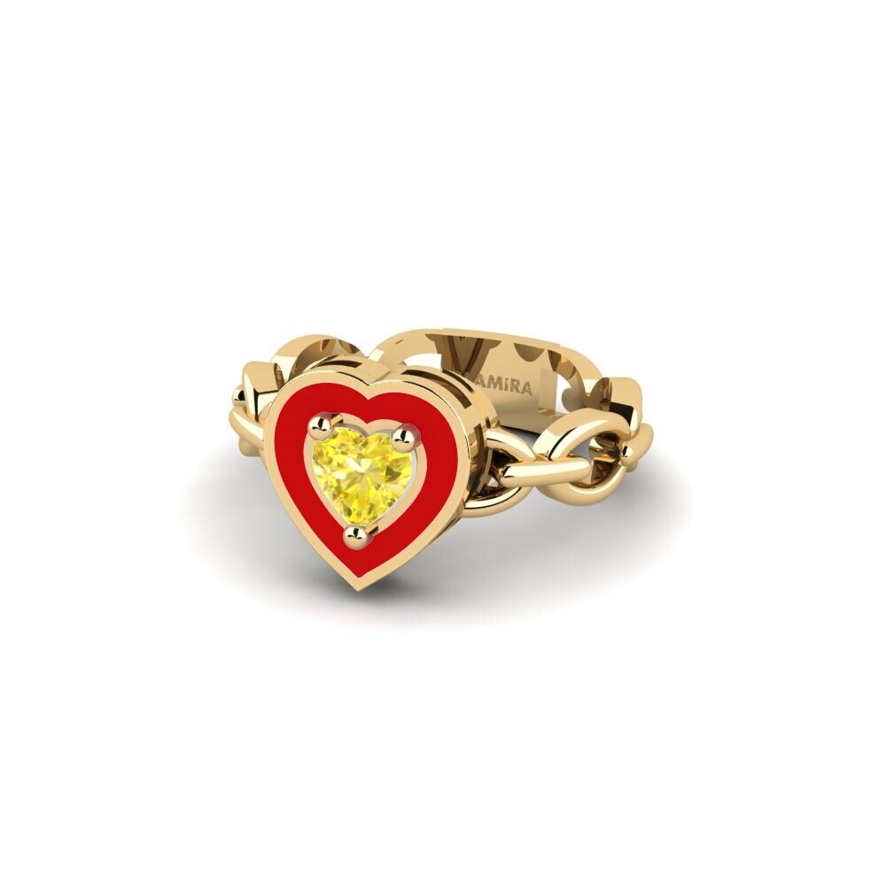 Gelber Saphir SYLVIE Ring Braks - B