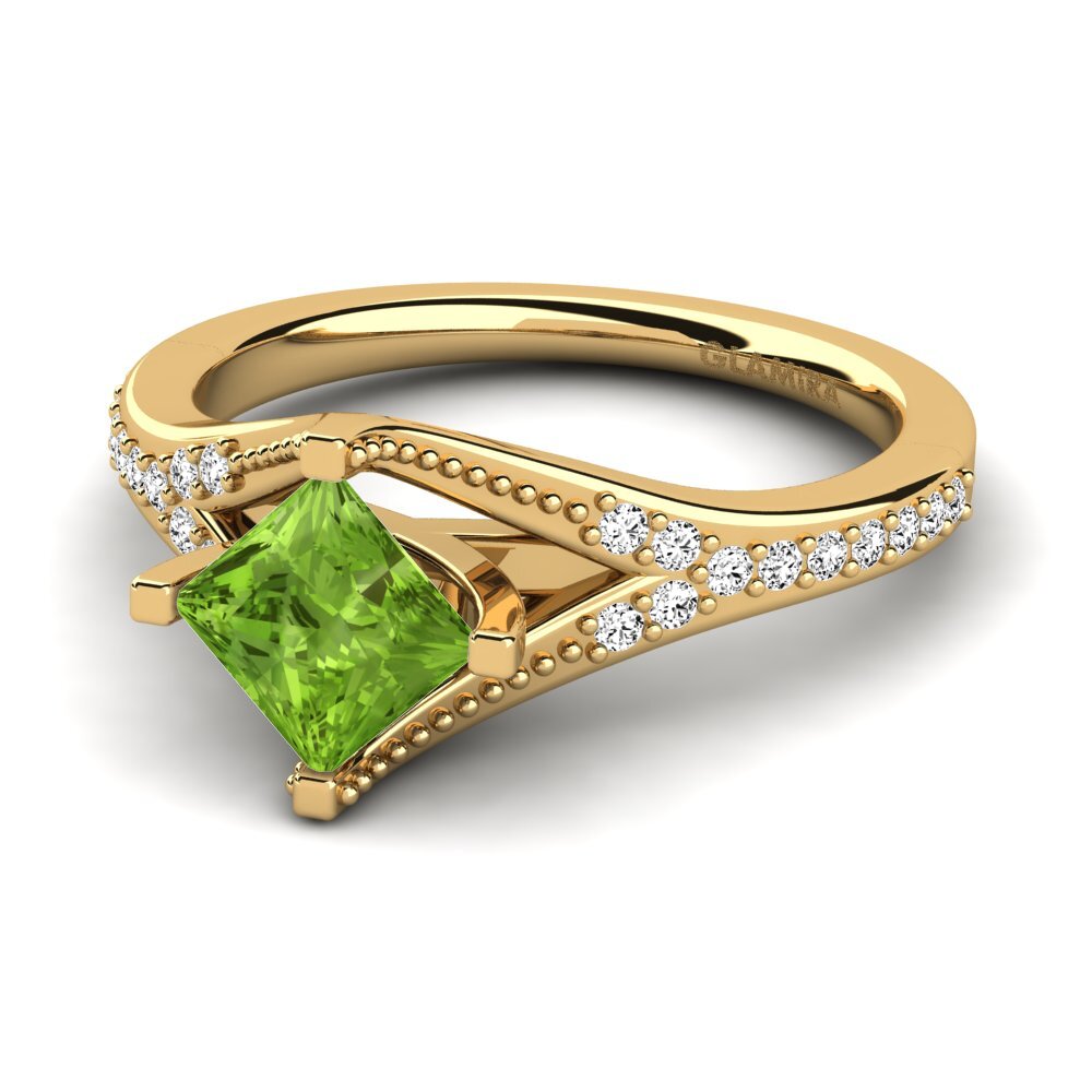 Peridot Engagement Ring Brambles