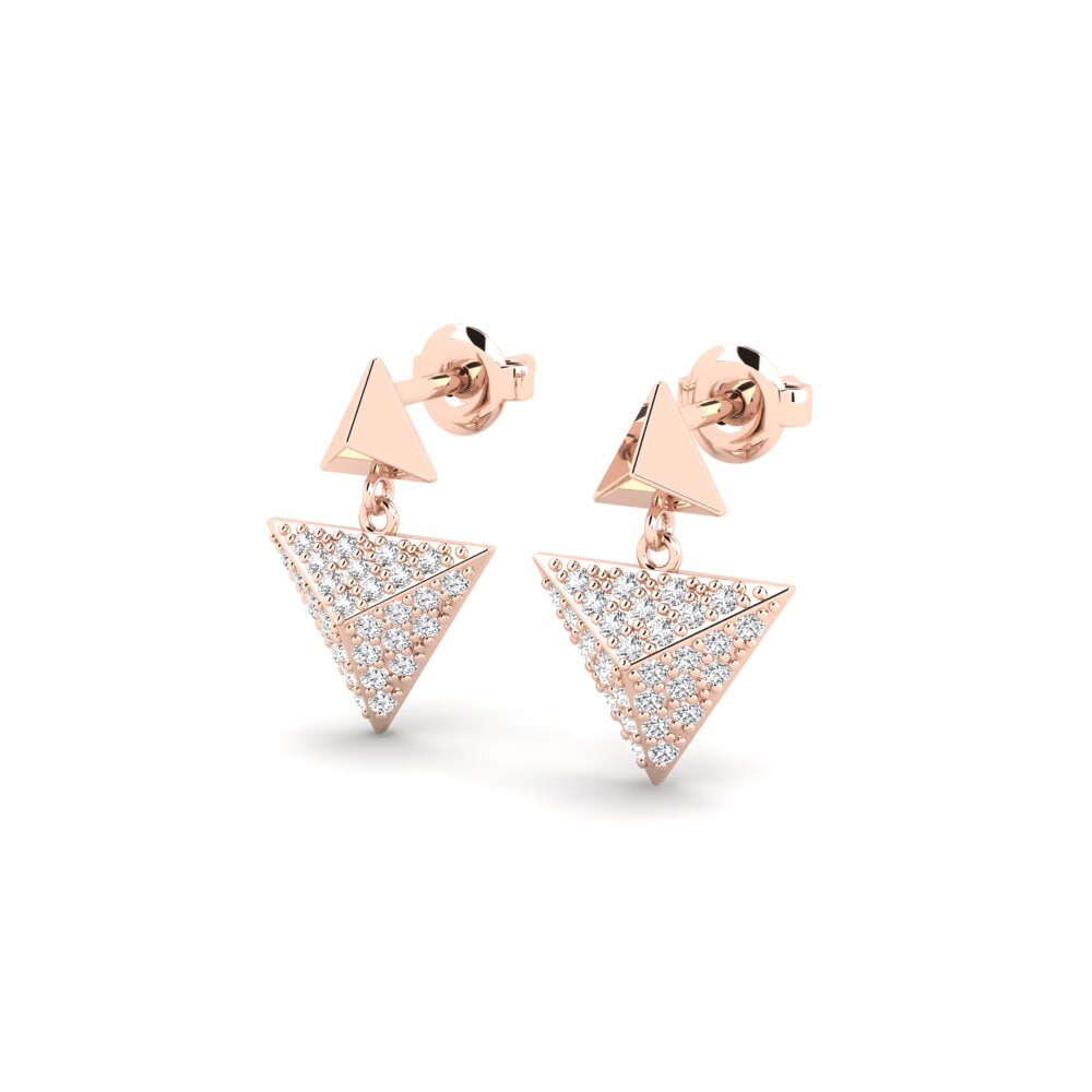 14k Oro Rosa Pendiente de mujer Brayfield