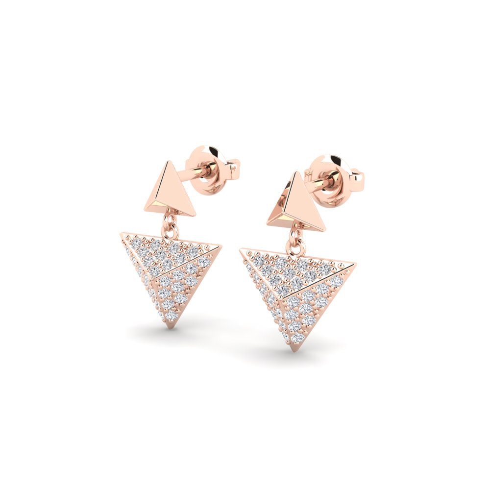14k Oro Rosa Pendiente de mujer Brayfield