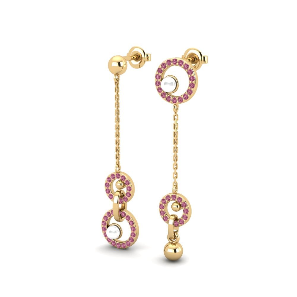 Đá Rhodolite Bông tai nữ Brenhinol