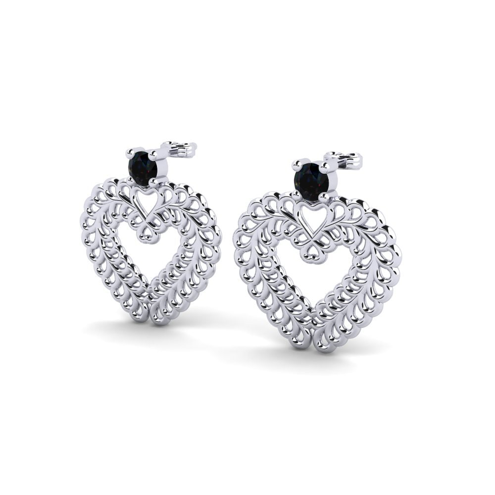 Đá Opal Đen Bông tai nữ Bretes
