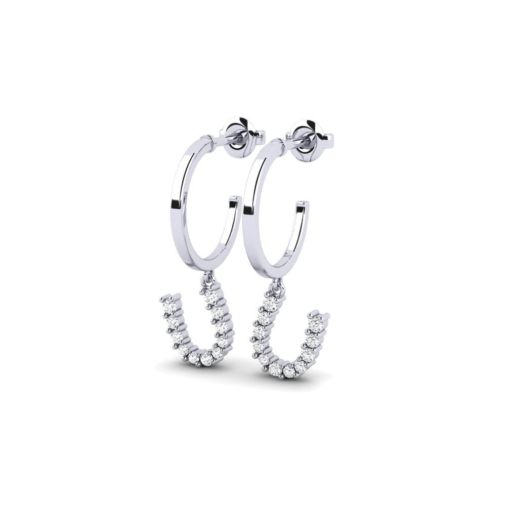 White Silver Women's Earring Breytilegt
