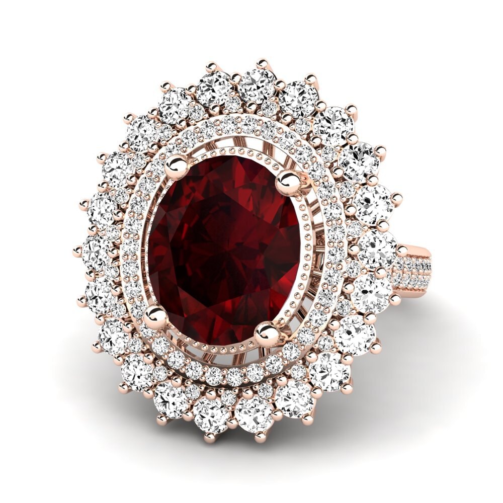 Granate Anillo de compromiso Brianica