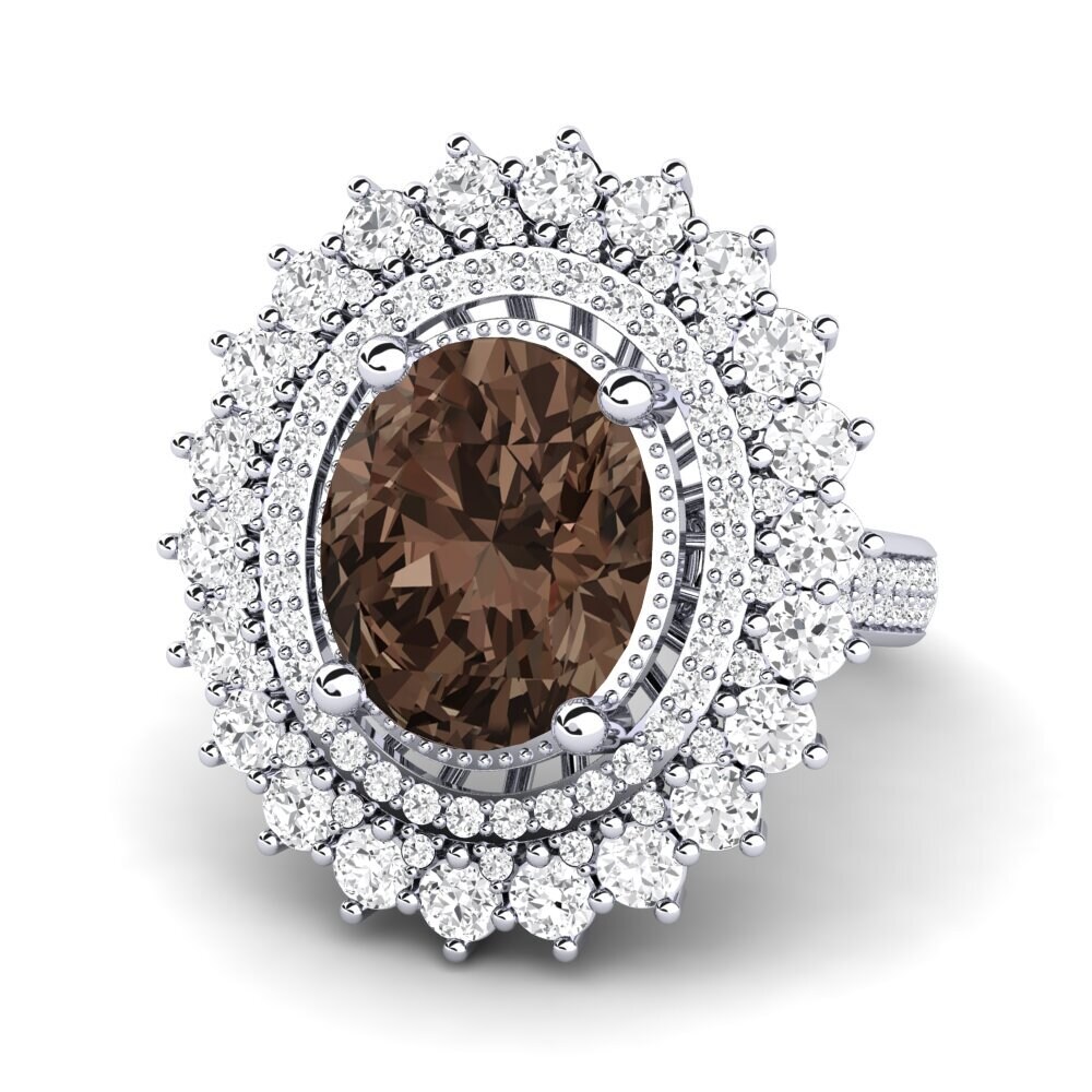 Smoky Quartz Engagement Ring Brianica