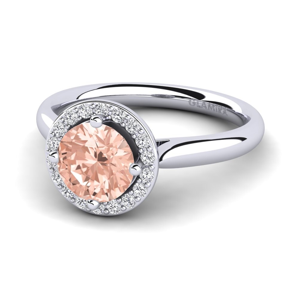 Anillos Morganita Halo
