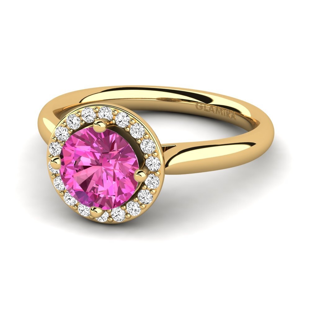 Rosa Topas Forlovelsesring Brianna 1.0 crt