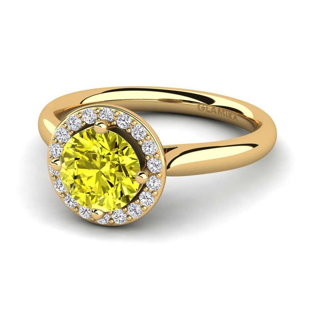 Yellow Diamond Engagement Ring Brianna 1.0 crt