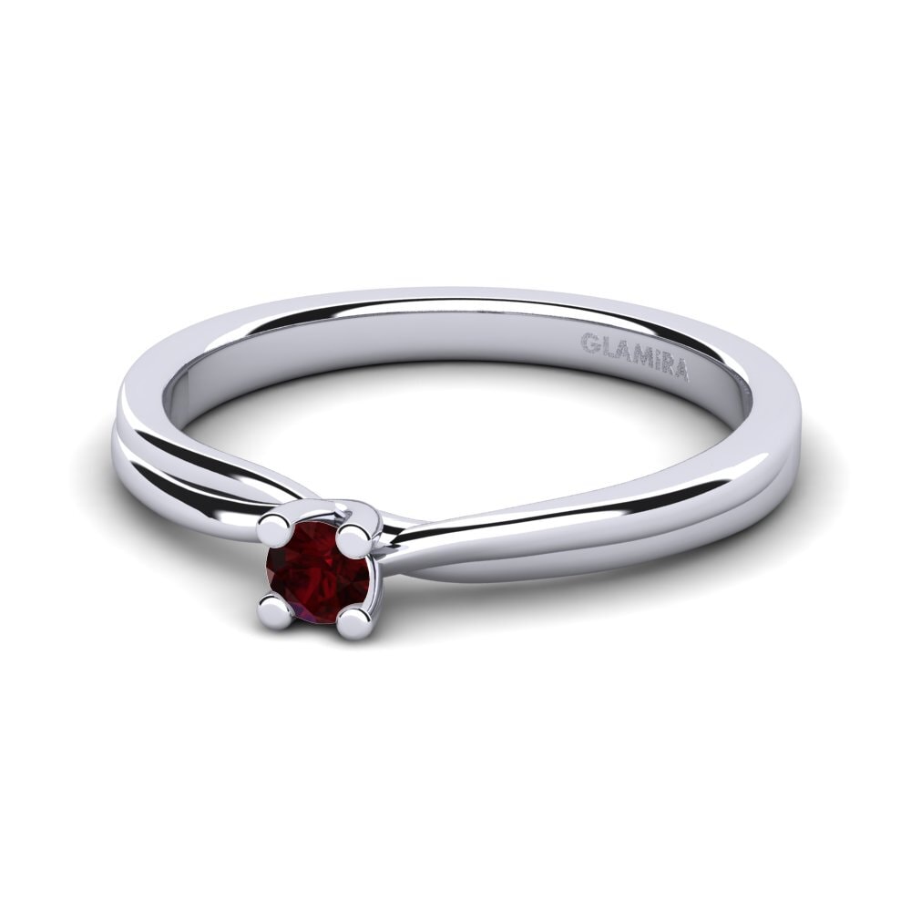 Garnet Engagement Ring Bridal Choice 0.1 crt