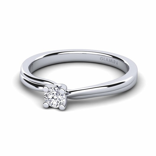 Anillo Bridal Choice 0.16crt Oro Blanco 585 & Diamante