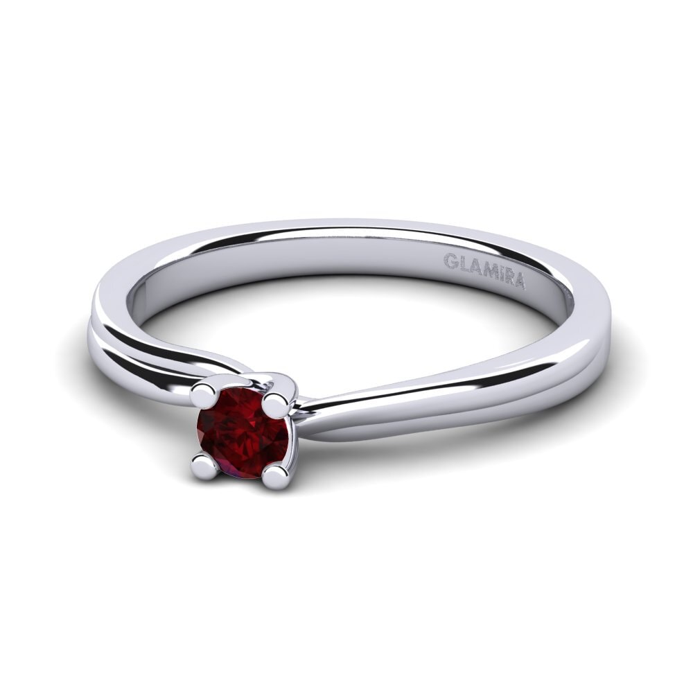 Garnet Engagement Ring Bridal Choice 0.16 crt