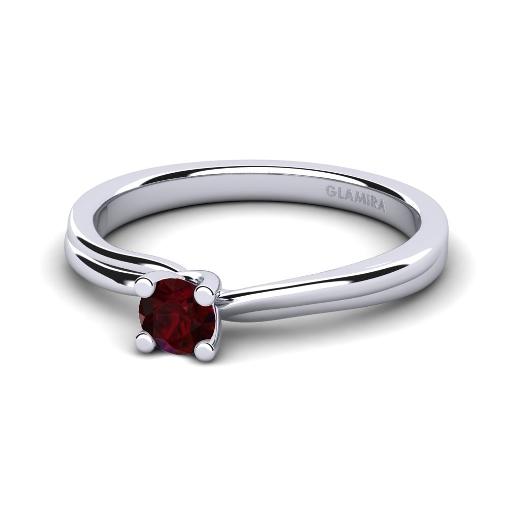 Garnet Engagement Ring Bridal Choice 0.25 crt