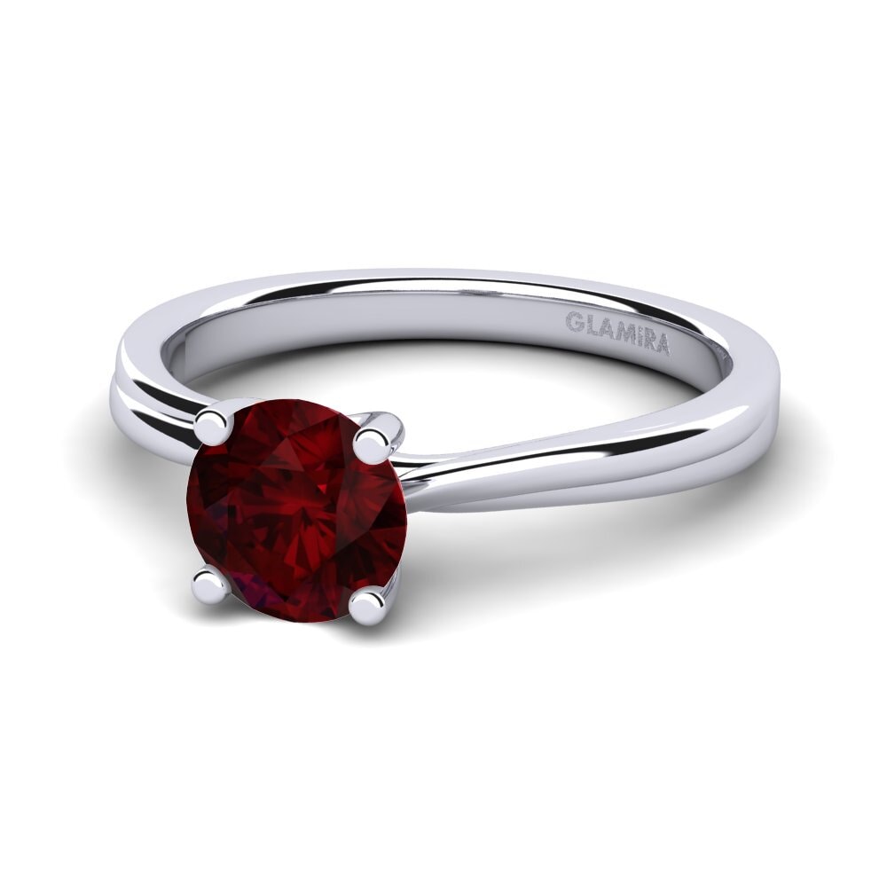Garnet Engagement Ring Bridal Choice 1.0 crt