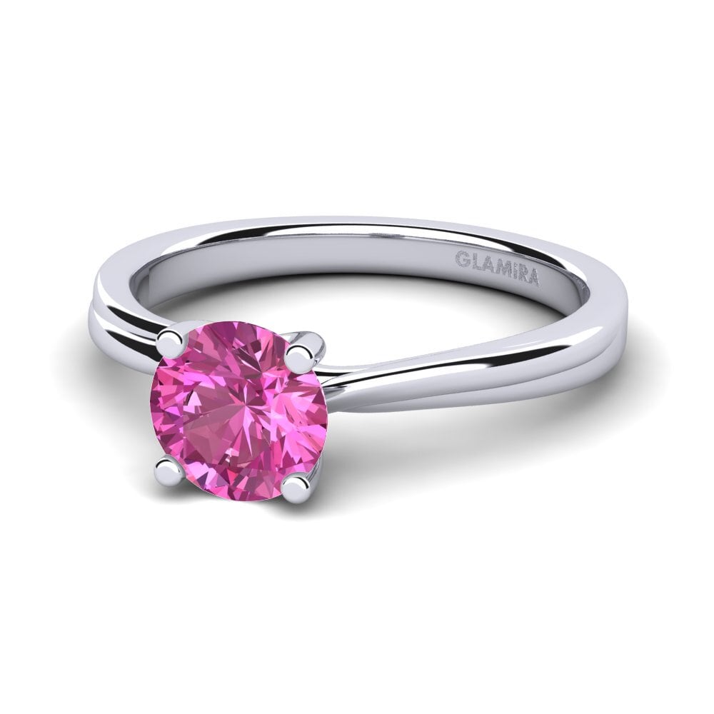 Rosa Topas Forlovelsesring Bridal Choice 1.0crt