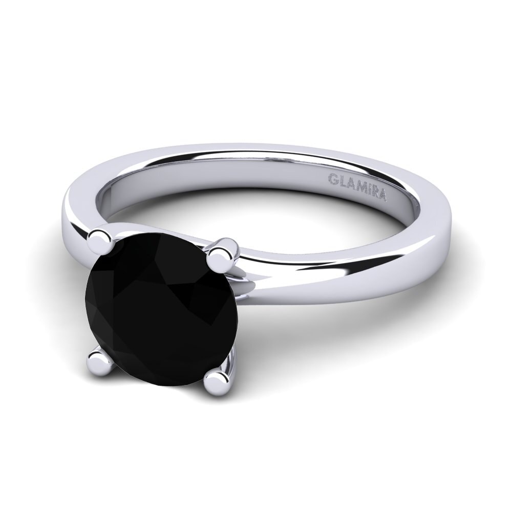 Black Sapphire Engagement Ring Bridal Choice 2.0 crt