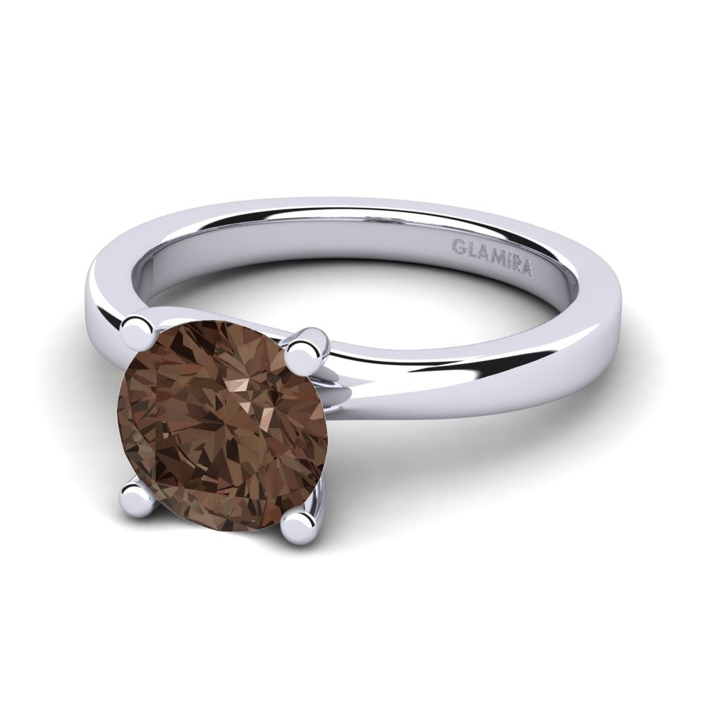 Smoky Quartz Engagement Ring Bridal Choice 2.0 crt