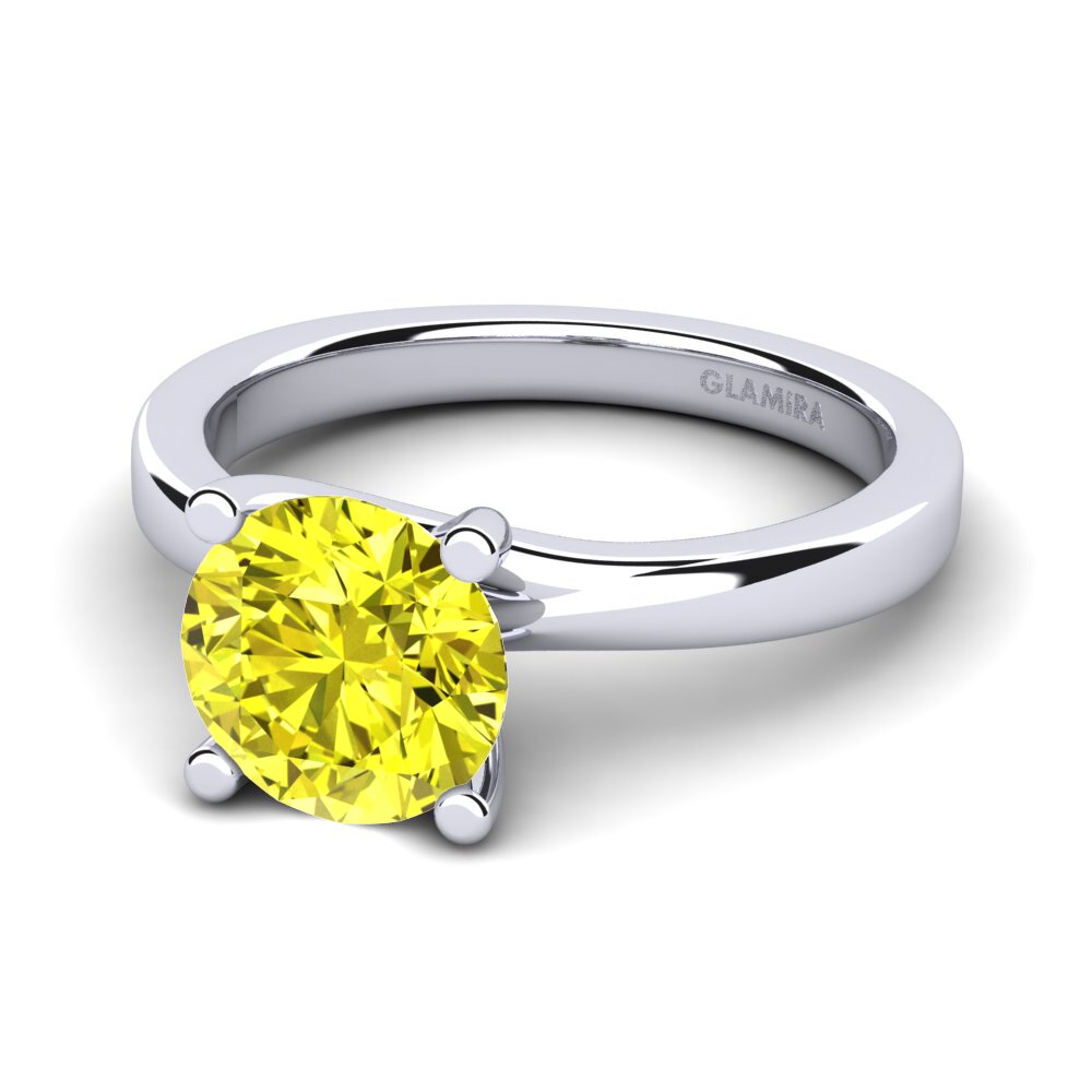 Yellow Diamond Engagement Ring Bridal Choice 2.0 crt