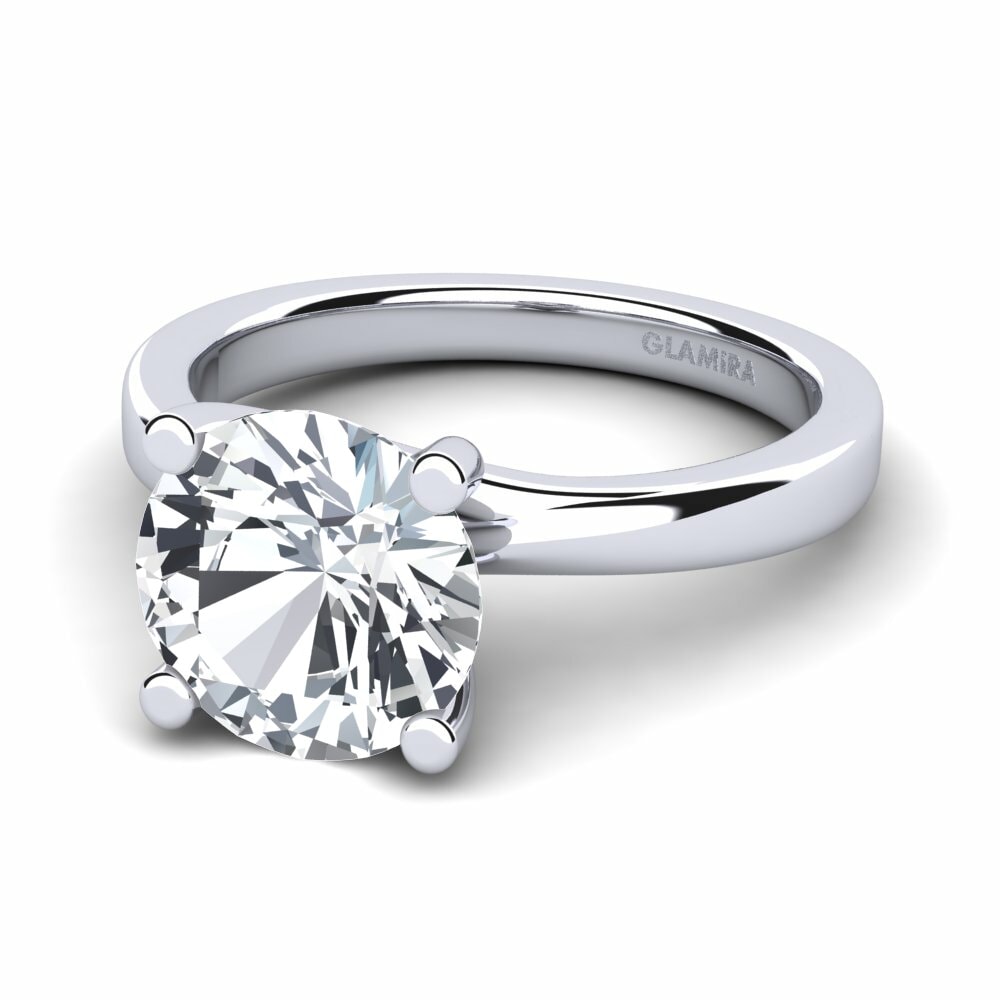 Circón Blanco Anillo de compromiso Bridal Choice 3.0crt
