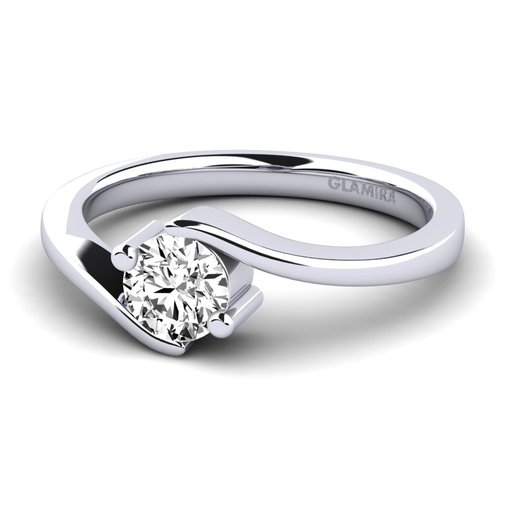 Moissanite Engagement Ring Bridal Element 0.5 crt