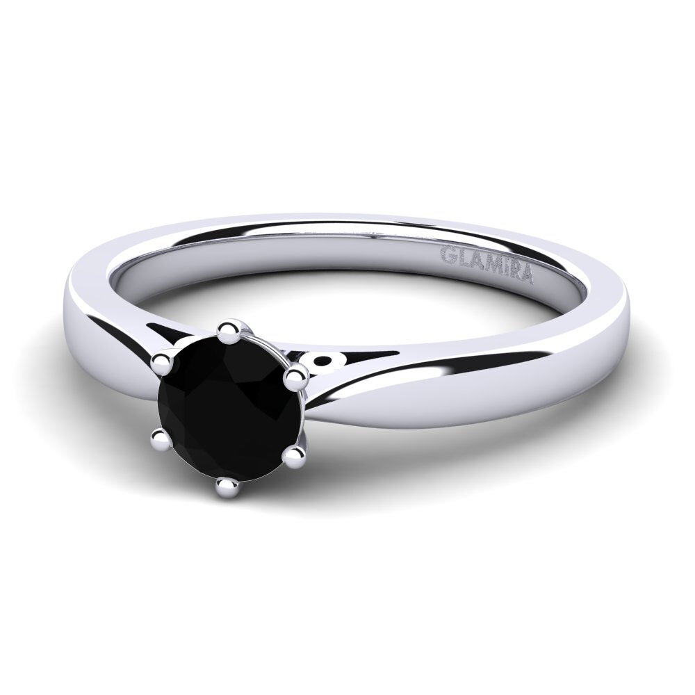 Zafiro negro Anillo de compromiso Bridal Glory